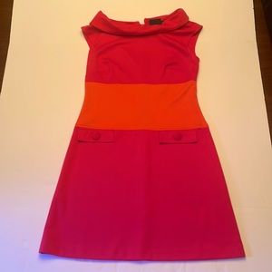 Women’s Pink and Orange Stripe Dress